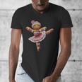 Ballet Dancer Gingerbread Christmas Dance Teacher Girl Women Men's V-Neck T-Shirt, funny design Ballet Dancer Gingerbread Christmas Dance Teacher Girl Women Men's V-Neck T-Shirt, funny design