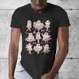 Ballet Ghost Ballet Dancer Spooky Dance Halloween Teacher Men's V-Neck T-Shirt, funny design Ballet Ghost Ballet Dancer Spooky Dance Halloween Teacher Men's V-Neck T-Shirt, funny design