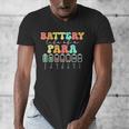 Battery Life Of A Para SPED Parapro Teacher Squad Men's V-Neck T-Shirt, funny design Battery Life Of A Para SPED Parapro Teacher Squad Men's V-Neck T-Shirt, funny design
