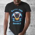Batty About Books Lover Teacher Librarian Bookish Halloween For Men Women Kids Men's V-Neck T-Shirt, funny design Batty About Books Lover Teacher Librarian Bookish Halloween For Men Women Kids Men's V-Neck T-Shirt, funny design