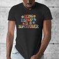 Being Bilingual Is A Superpower Back To School ESL Teacher Men's V-Neck T-Shirt, Esl Teacher Gifts, funny design