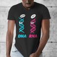 Biology Teacher DNA RNA Student Science Biologist Men Women Men's V-Neck T-Shirt, Science Teacher Gifts, funny design
