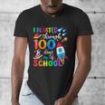 I Blasted Through 100 Days Of School 100th Day Teacher Kids Men's V-Neck T-Shirt, funny design