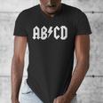 Boys Girls Teachers ABCD Rock Graphic Back To School Men's V-Neck T-Shirt, funny design