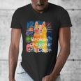 Broken Crayons Still Color Cat Teacher Men's V-Neck T-Shirt, funny design Broken Crayons Still Color Cat Teacher Men's V-Neck T-Shirt, funny design