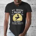 My Broom Broke So Now I Teach Math Teacher Halloween Costume For Men Women Men's V-Neck T-Shirt, funny design My Broom Broke So Now I Teach Math Teacher Halloween Costume For Men Women Men's V-Neck T-Shirt, funny design