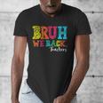 Bruh We Back Teacher First Day Of School Back To School Men's V-Neck T-Shirt, funny design Bruh We Back Teacher First Day Of School Back To School Men's V-Neck T-Shirt, funny design