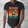 Bruh It's Field Day Teacher Happy Field Day Dabbing Boy Men's V-Neck T-Shirt, funny design