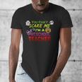 You Can't Scare Me I'm A Preschool Teacher Halloween Men's V-Neck T-Shirt, funny design