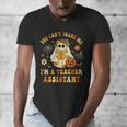 You Can't Scare Me I'm A School Teachers Assistant Halloween Men's V-Neck T-Shirt, funny design