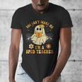 You Can't Scare Me I'm A SPED Teacher Halloween Ghost Men's V-Neck T-Shirt, funny design