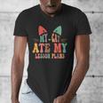 My Cat Ate My Lesson Plans Teacher Sarcastic Men's V-Neck T-Shirt, funny design