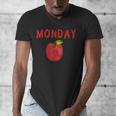 Caterpillar Friday Fruit Kindergarten Teacher Men Women Kids Men's V-Neck T-Shirt, funny design