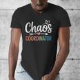 Chaos Coordinator Teacher Student Back To School 2025 Men's V-Neck T-Shirt, funny design