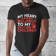 Childcare My Heart Belongs To Children Daycare Teacher Men Women Men's V-Neck T-Shirt, funny design