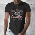 Childcare Provider Daycare Teacher Stole My Sanity Men's V-Neck T-Shirt, funny design