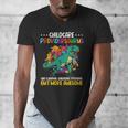 Childcare Providersaurus Daycare Teachers Men's V-Neck T-Shirt, funny design