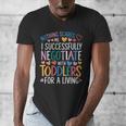 Childcare Teacher Negotiate With Toddlers Daycare Provider Men's V-Neck T-Shirt, funny design Childcare Teacher Negotiate With Toddlers Daycare Provider Men's V-Neck T-Shirt, funny design