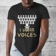 Choir Teacher Shirt I Hear Voices Chorister Tee Men's V-Neck T-Shirt, funny design