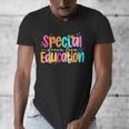 Color Special Education Squad Groovy Dream Team SPED Teacher Men's V-Neck T-Shirt, Groovy Teacher Gifts, funny design Color Special Education Squad Groovy Dream Team SPED Teacher Men's V-Neck T-Shirt, Groovy Teacher Gifts, funny design
