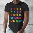 Counting 1-10 Learn To Count Number School Kids Teacher Men's V-Neck T-Shirt, funny design Counting 1-10 Learn To Count Number School Kids Teacher Men's V-Neck T-Shirt, funny design