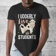 Cow Teacher Lover Men's V-Neck T-Shirt, funny design