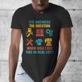 CTE Teacher CTE Crew When Will I Use This In Real Life Men's V-Neck T-Shirt, funny design
