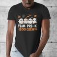 Cute Ghosts Pre-K Boo Crew Teachers Halloween Party Team For Men Women Kids Men's V-Neck T-Shirt, funny design