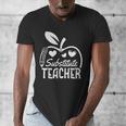 Cute Substitute Teacher Appreciation Men Women Men's V-Neck T-Shirt, funny design
