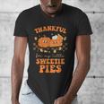 Cute Thanksgiving Teacher Thankful For My Sweetie Pies Mom Men's V-Neck T-Shirt, Couple Gifts, funny design Cute Thanksgiving Teacher Thankful For My Sweetie Pies Mom Men's V-Neck T-Shirt, Couple Gifts, funny design