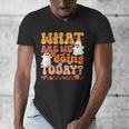 What Are We Doing Today Halloween PE Spooky Teacher Men's V-Neck T-Shirt, Pe Teacher Gifts, funny design