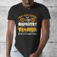 I Don't Need A Costume I'm Chemistry Teacher Cool Halloween Men's V-Neck T-Shirt, funny design