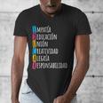 Educar Bilingual Spanish Teacher Men's V-Neck T-Shirt, funny design