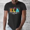 ELA Squad Teacher Back To School English Language Arts Men's V-Neck T-Shirt, English Teacher Gifts, funny design