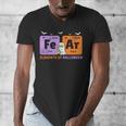 Elements Of Halloween Fear Periodically Chemistry Teacher Men's V-Neck T-Shirt, funny design