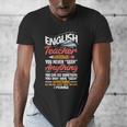 English Teacher Men's V-Neck T-Shirt, English Teacher Gifts, funny design