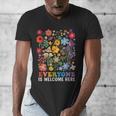 Everyone Is Welcome Here Tshirt Idaho Teacher Support Retro Men's V-Neck T-Shirt, funny design
