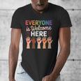 Everyone Is Welcome Here Shirt Teacher Men's V-Neck T-Shirt, funny design Everyone Is Welcome Here Shirt Teacher Men's V-Neck T-Shirt, funny design