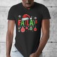 FA LA 8 Christmas Santa FA La Math Teacher Student Men's V-Neck T-Shirt, funny design FA LA 8 Christmas Santa FA La Math Teacher Student Men's V-Neck T-Shirt, funny design