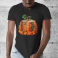 Fall Book Autumn Reading Teacher Halloween Pumpkin Season Men's V-Neck T-Shirt, funny design