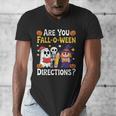 Are You Fall O Ween Directions Halloween Teacher Ghost Men's V-Neck T-Shirt, funny design