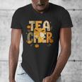 Fall Teacher Pumpkin Coquette Bow Autumn Classroom Men's V-Neck T-Shirt, funny design Fall Teacher Pumpkin Coquette Bow Autumn Classroom Men's V-Neck T-Shirt, funny design