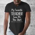 My Favorite Teacher Gave Me This Shirt Dad Daughter Men's V-Neck T-Shirt, Couple Gifts, funny design My Favorite Teacher Gave Me This Shirt Dad Daughter Men's V-Neck T-Shirt, Couple Gifts, funny design