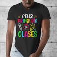 Feliz Primer Dia De Clases Kids Girl Teacher Spanish School Men's V-Neck T-Shirt, funny design Feliz Primer Dia De Clases Kids Girl Teacher Spanish School Men's V-Neck T-Shirt, funny design