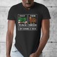 First Teach Then Thanksgiving I'm Earning A Break Teacher Men's V-Neck T-Shirt, funny design