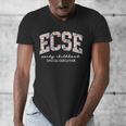 Floral ECSE Early Childhood Special Education SPED Teacher Men's V-Neck T-Shirt, funny design Floral ECSE Early Childhood Special Education SPED Teacher Men's V-Neck T-Shirt, funny design