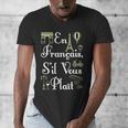 French Teacher En Francais S'Il Vous Plait End Of Year Men's V-Neck T-Shirt, funny design French Teacher En Francais S'Il Vous Plait End Of Year Men's V-Neck T-Shirt, funny design