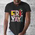 Fri-Yay Happy Friday Lovers Teacher Weekend Women Men's V-Neck T-Shirt, funny design