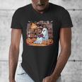 Ghost Book Reading Halloween Books Lover Teacher Men's V-Neck T-Shirt, funny design Ghost Book Reading Halloween Books Lover Teacher Men's V-Neck T-Shirt, funny design