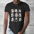 Ghosts With Books Library Halloween Men Women Kids Teacher Men's V-Neck T-Shirt, funny design